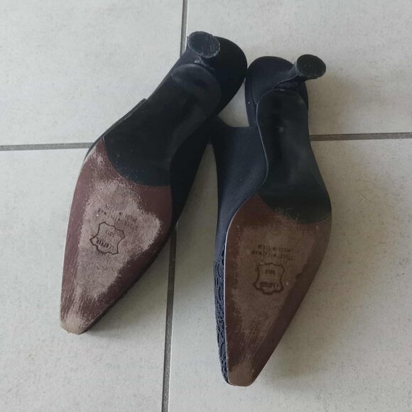 Stuart Weitzman Embellished Slingback Heels - Picture 8 of 10